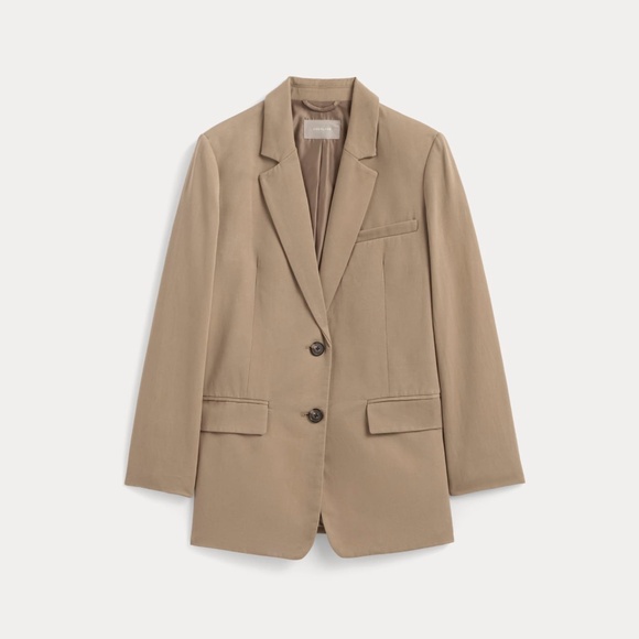 Everlane Women's Oversized Blazer in Ash Brown, Size 12 - Picture 3 of 5